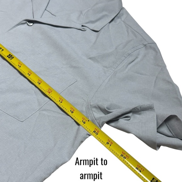 Vuori Classic Gray Short Sleeve Button Down Shirt Coastal Athletic Men's S - Picture 8 of 12